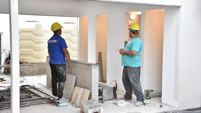 Avanza la construcción de un centro de desarrollo infantil en Coronel Moldes