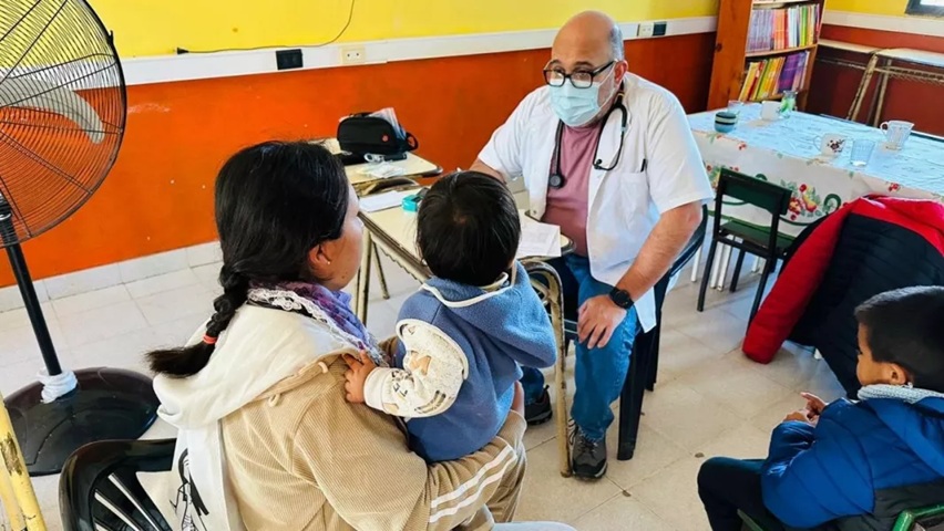 Operativo de atención sanitaria en Apolinario Saravia