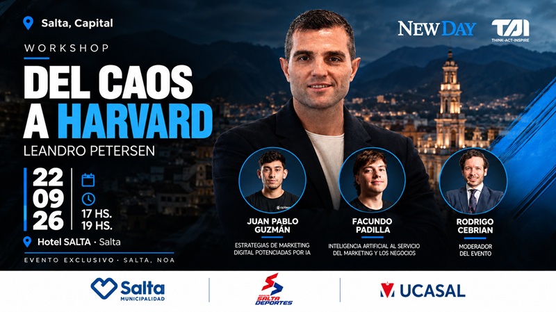 Salta será sede de un workshop sobre innovación, estrategia, inteligencia artificial y liderazgo empresarial